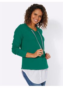 Casual Looks Damen Blusenshirt "Shirt-Set", grün, Gr. 38, unifarben, 100% Baumwolle, Blusenstoff:65% Baumwolle, 35% Polyester, Shirts