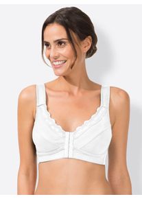 wäschepur WÄSCHEPUR Damen Bügelloser BH, Gr. 85, weiß, 62% Polyester, 30% Baumwolle, 5% Polyamid, 3% Elasthan, BHs