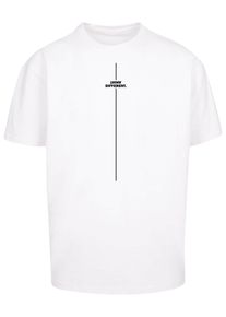 Merchcode Herren T-Shirt "Merchcode Herren Think Different Heavy Oversized Tee", weiß, casual, Gr. S, bedruckt, 100% Baumwolle, Shirts