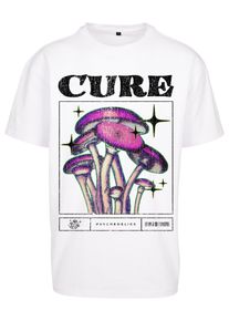 MisterTee Herren T-Shirt "MisterTee Unisex Cure Oversize Tee", weiß, casual, Gr. M, unifarben, 100% Baumwolle, Shirts