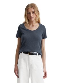 Marc O'Polo MARC O'POLO Damen T-Shirt "aus Organic Cotton Slub Jersey"muted blau, Basic, Gr. XS, unifarben, Obermaterial: 100% Baumwolle, Shirts