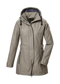 G.I.G.A. by Killtec Damen Softshellparka "GW 22 WMN SFTSHLL PRK", grau, sportlich, Gr. 46, G.I.G.A. DX BY KILLTEC, Oberstoff: Oberseite: 100% Polyester, Rückseite: 100%