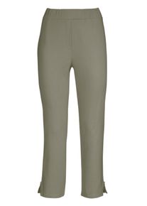 Adelina Damen 7/8-Hose, grün, Gr. 20, unifarben, 70% Viskose, 27% Polyamid, 3% Elasthan, Hosen