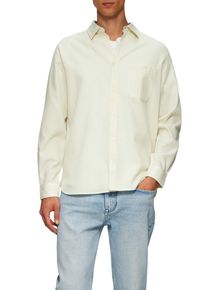s.Oliver Herren Langarmhemd, weiß, casual, Gr. M, Strukturmuster, Obermaterial: 100% Baumwolle, Hemden, mit Struktur Muster