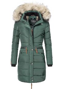 Navahoo Damen Steppmantel "Paula", grün, modisch, Gr. XXL, Oberstoff: 100% Polyester, Futter: 100% Polyester, Wattierung: 100% Polyester,