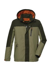 Killtec Kinder Outdoorjacke "KOW 133 BYS JCKT", grün, sportlich, Gr. 128, Oberstoff: 88% Polyester, 12% Baumwolle, Futter: 100% Polyester,