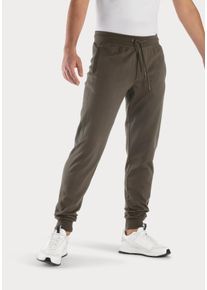 s.Oliver Herren Sweathose, Gr. 48, grün, Sweatware, Obermaterial: 60% Baumwolle, 40% Polyester, unifarben, Basic, Hosen, Jogginghose mit seitlichen