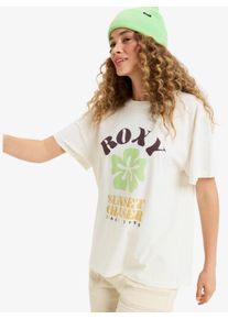 Roxy Damen T-Shirt "HANGLOOSE POSTER", weiß, sportlich, Gr. XXL, Obermaterial: 100% Baumwolle, Shirts