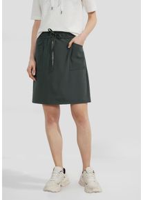 Cecil Damen Minirock, grün, casual, Gr. XXL, unifarben, Stoff, 95% Polyester, 5% Elasthan, Röcke, im elastischen Materialmix