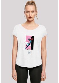 F4NT4STIC Damen T-Shirt "Marvel Comics Black Widow Roof Jump", weiß, casual, Gr. XS, Obermaterial: 100% Baumwolle, Shirts, Damen,Premium