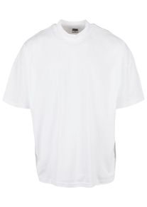 Urban Classics Herren T-Shirt "Urban Classics Herren Oversized Mock Neck Tee", weiß, casual, Gr. S, unifarben, 100% Baumwolle, Shirts