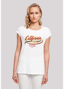F4NT4STIC Damen T-Shirt "California SHORT SLEEVE TEE", weiß, casual, Gr. XXXL, Obermaterial: 100% Baumwolle, Shirts, Print