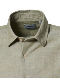 Pierre Cardin Herren Kurzarmhemd "Kent 1001", grün, casual, Gr. XXL, unifarben, Web, Obermaterial: 65% Baumwolle, 35% Leinen, Hemden