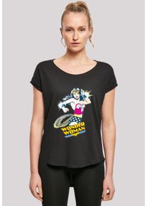 F4NT4STIC Damen T-Shirt "DC Comics Wonder Woman Vintage Lasso", schwarz, casual, Gr. S, Obermaterial: 100% Baumwolle, Shirts, Print
