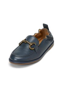 Marc O'Polo MARC O'POLO Damen Loafer "mit Trensen-Schnalle", Gr. 40, blau, Obermaterial: 100% Leder (Rind), unifarben, Schuhe