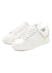 Lascana Damen Sneaker, Gr. 38, weiß, Obermaterial: 100% Lederimitat. Futter: 100% Textilmaterial. Decksohle: 100% Textilmaterial. Laufsohle: 100%