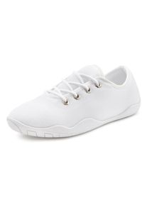 Lascana Damen Sneaker, Gr. 45, weiß, Obermaterial: 100% Textilmaterial. Decksohle: 100% Textilmaterial. Laufsohle: 100% Synthetik, unifarben, casual,