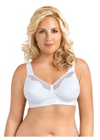 Damen Bügelloser BH, Gr. 85, weiß, 60% Baumwolle, 35% Polyamid, 5% Elasthan, BHs