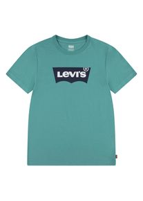 LEVI'S KIDS Jungen T-Shirt "LVB BATWING TEE", grün, casual, Gr. 8, Single Jersey, Obermaterial: 60% Baumwolle, 40% Polyester, Shirts, for BOYS