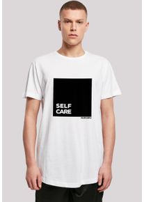 F4NT4STIC Herren T-Shirt "SELF CARE LONG TEE", weiß, casual, Gr. XXL, Obermaterial: 100% Baumwolle, Shirts, Print