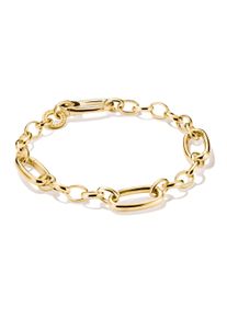 Thomas Sabo Damen Charm-Armband "Charm Club Connect: mit drei Connect Links", 17, Silber 925, recycelt, gold, Silber 925, recycelt, Armbänder