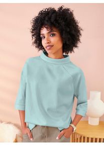 Heine Damen Sweatshirt, grün, Gr. 34, unifarben, 50% Modal, 44% Polyester, 6% Elasthan, Sweatshirts