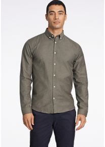 LINDBERGH Herren Businesshemd "LINDBERGH Oxford-Hemd", grün, Gr. XXXL, Oberstoff: 97% Baumwolle, 3% Elasthan, Hemden