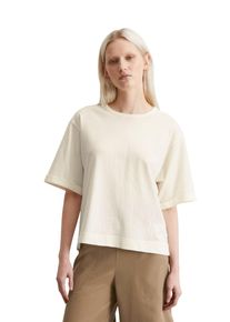 Marc O'Polo MARC O'POLO Damen T-Shirt "aus Organic Cotton-Hanf-Mix", weiß, Basic, Gr. S, unifarben, Obermaterial: 70% Baumwolle, 30% Hanf, Shirts