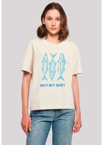F4NT4STIC Damen T-Shirt "Salty But Sweet", weiß, casual, Gr. S, Obermaterial: 100% Baumwolle, Shirts, Premium Qualität