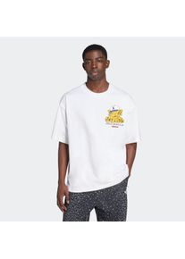 Herren T-Shirt "GRAPHIC OS SS T", weiß, sportlich, Gr. L, adidas originals, Obermaterial: 100% Baumwolle, Shirts