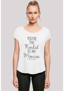 F4NT4STIC Damen T-Shirt "Long Cut T-Shirt FRIENDS", weiß, casual, Gr. XL, Obermaterial: 100% Baumwolle, Shirts, Print