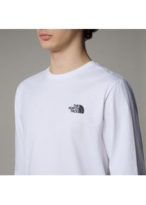The North Face Herren Langarmshirt "NSE Box Langarm-Shirt für Herren", weiß, sportlich, Gr. XL, Obermaterial: 100% Baumwolle, Shirts