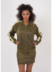 FRESHLIONS Damen Bomberjacke "Aurelia", grün, feminin, Gr. XL, unifarben, 100% Polyester, Jacken, im sportlichen Design