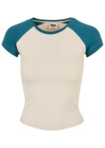 Urban Classics Herren Kurzarmshirt "Urban Classics Damen", weiß, casual, Gr. XS, unifarben, 95% Baumwolle, 5% Elasthan, Shirts