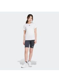 Kinder T-Shirt & Shorts "JG TR-ES 3S TSE", weiß, sportlich, Gr. 170, adidas Sportswear, Obermaterial: 88% Polyester, 12% Elasthan, KOB Set-Artikel