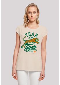 F4NT4STIC Damen T-Shirt "Stranger Things Hawkins Year of The Tiger 86", weiß, casual, Gr. 4XL, Obermaterial: 100% Baumwolle, Shirts, Premium Qualität