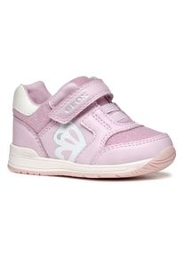 Geox Kinder Lauflernschuh "B RISHON GIRL", Gr. 20, rosa, Synthetik, Mesh, modisch, Schuhe, Klettschuh, Mädchenschuh mit feinem Glitzer und