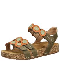 Josef Seibel Damen Riemchensandale "Josef Seibel Sandalen Leder", Gr. 40, grün, Leder, casual, Schuhe