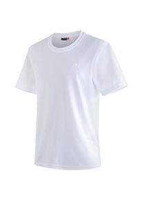 Maier Sports Herren Funktionsshirt "Walter", weiß, Gr. XL, 100% Polyester, Shirts, Herren T-Shirt, rundhals pique Outdoorshirt, schnelltrocknend
