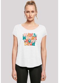 F4NT4STIC Damen T-Shirt "Mothers Day Floral Accent Mom Life", weiß, casual, Gr. XL, Obermaterial: 100% Baumwolle, Shirts, Premium Qualität