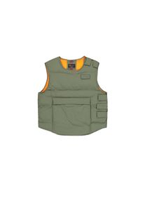 Herren Blouson "Alpha Industries Men - Vests Protector Puffer Vest", grün, Gr. S, Alpha Industries, Obermaterial: 100% Nylon, Futter: 100% Polyester,