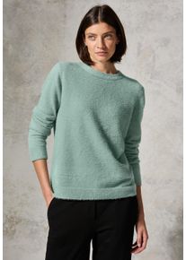 Cecil Damen Strickpullover, grün, casual, Gr. XL, unifarben, Stoff, 78% Polyester, 22% Baumwolle, Pullover, mit Glitzer-Details