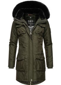Navahoo Damen Wintermantel "Tiniis", grün, modisch, Gr. M, Oberstoff: 56% Nylon, 44% Polyester, Futter: 100% Polyester, Wattierung: 100% Polyester,