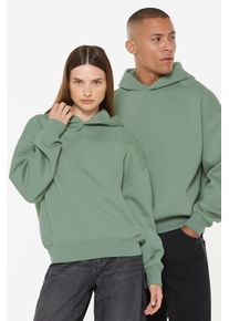 Harlem Soul Herren Kapuzensweatshirt, grün, casual, Gr. XXL, unifarben, Material: 65% Baumwolle, 35% Polyester, Sweatshirts, mit überschnittenen
