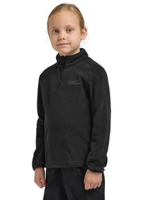 Jack Wolfskin Kinder Stehkragenpullover "TAUNUS HALFZIP K", schwarz, Gr. 116, Obermaterial: 100% POLYESTER; Futter:100% POLYESTER, Pullover