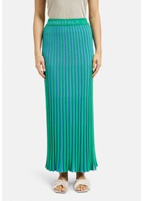 Milano Italy Damen Maxirock, grün, casual, Gr. XXL, unifarben, Material: 70% Viskose, 30% Polyester, Röcke, mit Elastikbund