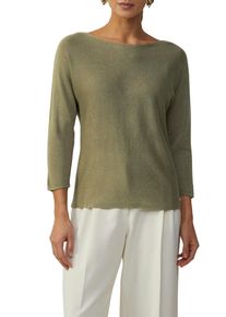 Damen Strickpullover, grün, casual, Gr. 34, s.Oliver BLACK LABEL, glänzend, Feinstrick, Obermaterial: 90% Viskose, 10% metallisierte Fasern,