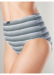 wäschepur WÄSCHEPUR Damen Taillenslip, Gr. 38, schwarz-weiß, 95% Baumwolle, 5% Elasthan, Unterhosen