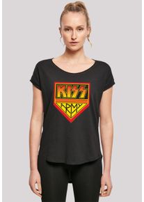 F4NT4STIC Damen T-Shirt "Kiss Rock Band Army Logo", schwarz, casual, Gr. XS, Obermaterial: 100% Baumwolle, Shirts, Premium Qualität, Musik, By Rock