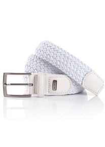 MONTI Damen Ledergürtel "HAVANNA", weiß, casual,modisch,klassisch, Gr. 125, unifarben, Materialmix, Gürtel, Flechtgürtel